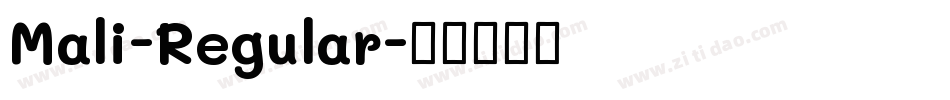 Mali-Regular字体转换