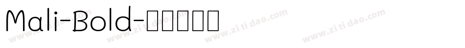 Mali-Bold字体转换
