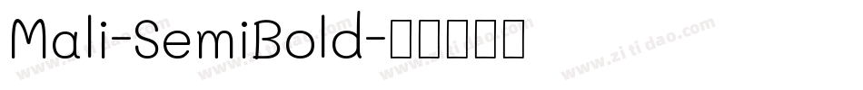 Mali-SemiBold字体转换