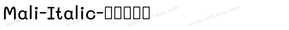 Mali-Italic字体转换