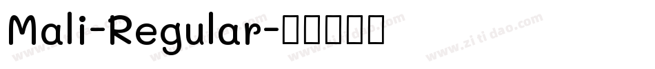 Mali-Regular字体转换