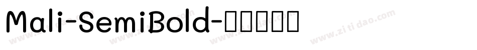 Mali-SemiBold字体转换