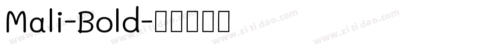 Mali-Bold字体转换