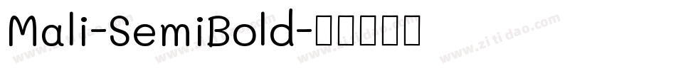 Mali-SemiBold字体转换