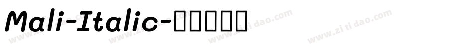 Mali-Italic字体转换