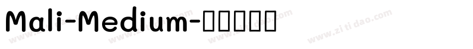 Mali-Medium字体转换