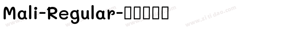 Mali-Regular字体转换