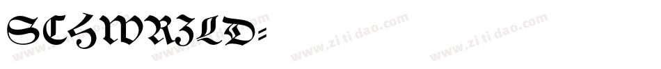SCHWRZLD字体转换