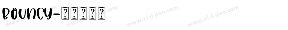 BOUNCY字体转换
