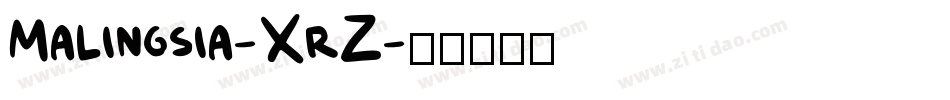 Malingsia-1XrZ字体转换