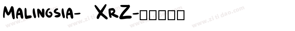 Malingsia-1XrZ字体转换