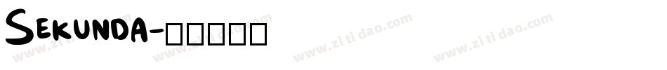 Sekunda字体转换