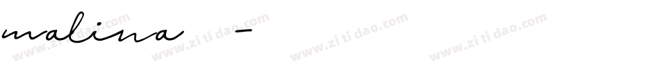 malina字体字体转换