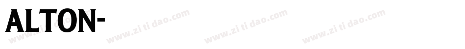 ALTON字体转换