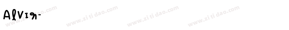 Alvin字体转换