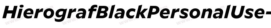 HierografBlackPersonalUse-M5Mp字体转换 HierografBlackPersonalUse-M5Mp字体转换