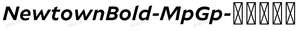 NewtownBold-MpGp字体转换