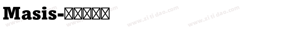 Masis字体转换