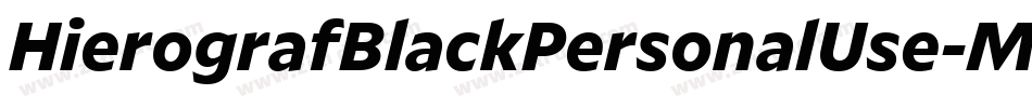 HierografBlackPersonalUse-M5Mp字体转换 HierografBlackPersonalUse-M5Mp字体转换