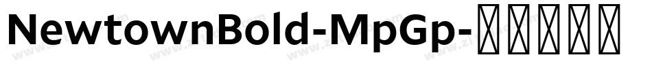 NewtownBold-MpGp字体转换