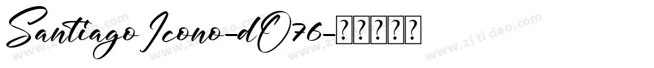 SantiagoIcono-dO76字体转换