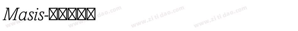 Masis字体转换