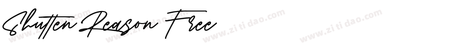 Shutten-Reason-Free-2字体转换