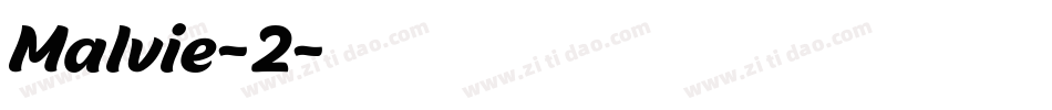 Malvie-2字体转换