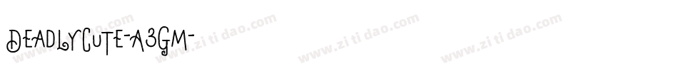 DeadlyCute-A3Gm字体转换