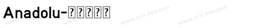 Anadolu字体转换