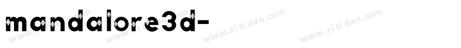 mandalore3d字体转换