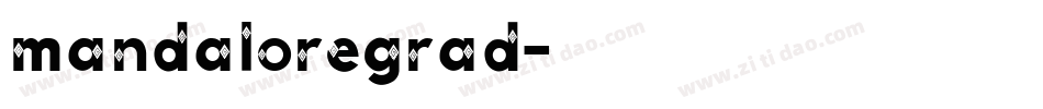 mandaloregrad字体转换