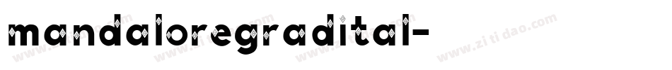 mandaloregradital字体转换