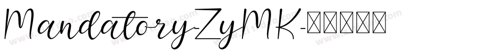 Mandatory-ZyMK字体转换