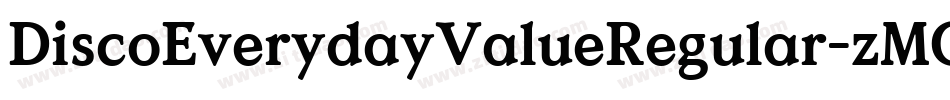 DiscoEverydayValueRegular-zMGG字体转换