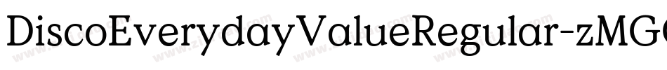 DiscoEverydayValueRegular-zMGG字体转换