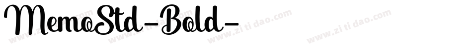 MemoStd-Bold字体转换