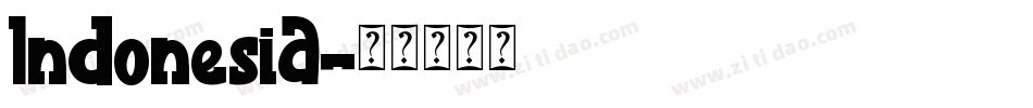Indonesia字体转换