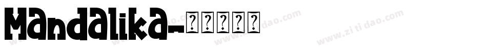 Mandalika字体转换