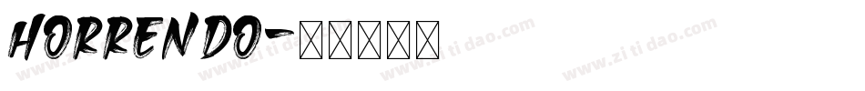 horrendo字体转换