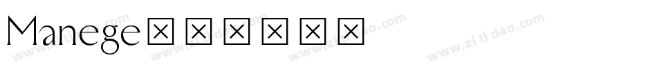 Manege字体转换