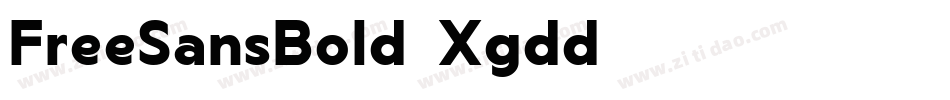 FreeSansBold-Xgdd字体转换