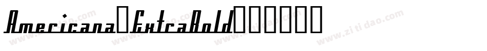 Americana-ExtraBold字体转换