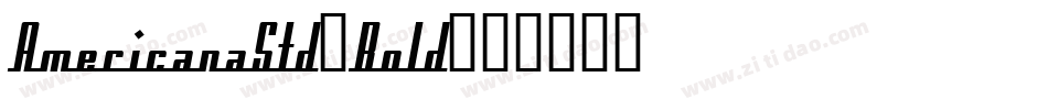 AmericanaStd-Bold字体转换