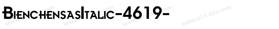 BienchensasItalic-4619字体转换
