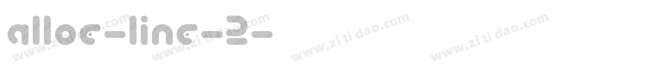Alloe-Line-2字体转换