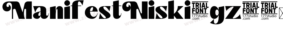 ManifestNiski-gz6字体转换