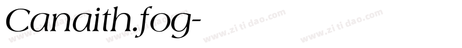 Canaith.fog字体转换