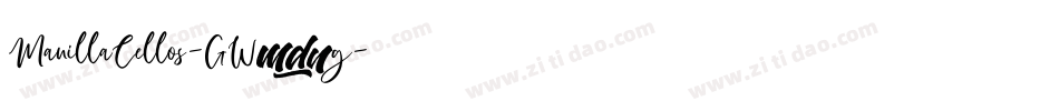 ManillaCellos-GW2g字体转换