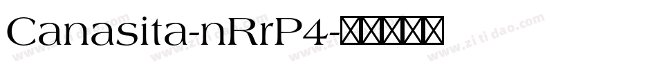 Canasita-nRrP4字体转换